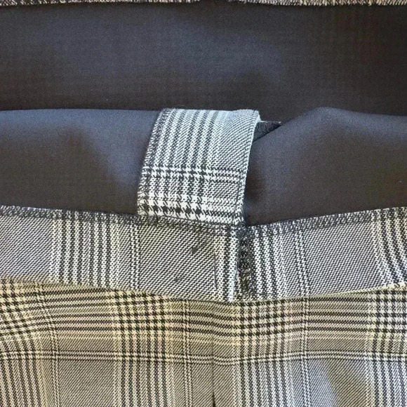 H&M black and white WOMEN'S HIGH-WAISTED plaid pencil checked SKIRT size 4 - Picture 10 of 10